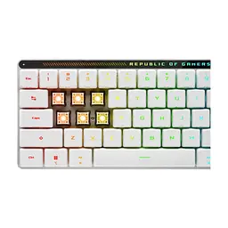 Клавіатура ASUS ROG Falchion RX Low Profile Red Wireless/Bluetooth/USB UA White (90MP03EC-BKMA10) - мініатюра 9