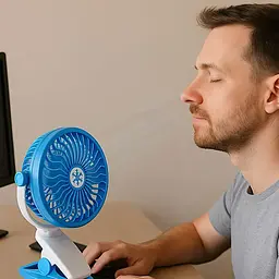 Акумуляторний міні-вентилятор з прищіпкою, USB, LY-582 - мініатюра 2