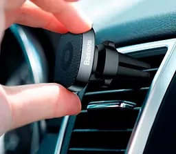 Автотримач у решітку повітроводу Baseus Privity Pro Air Magnet Bracket - мініатюра 6