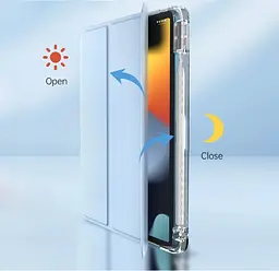 Чохол-книжка Comma Joy PU with Pencil Slot для Apple iPad Air 13` (2024-2026)/Pro 12.9` (2020-2022) Light Pink [111041] - мініатюра 8
