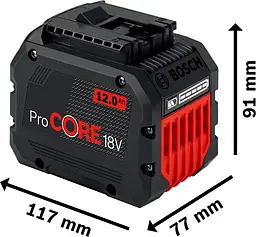 Акумулятор Professional ProCore 18В 12А·год 1.35кг Bosch hoz0014269 - мініатюра 3