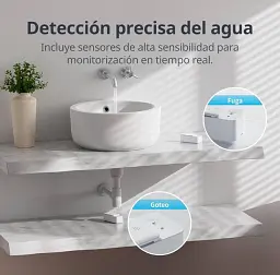 Датчик витоку SwitchBot Wi-Fi, сигналізація 100 дБ, водонепроникний IP67 - мініатюра 2