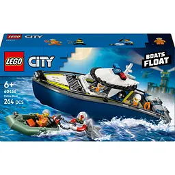 Конструктор LEGO City Преследование на полицейском катере 264 детали (60456)