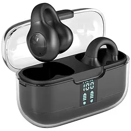 Навушники Langsdom кісткові бездротові кліпси G92 з спрямованим звуком Bluetooth 5.3 з LED-дисплеєм та шумоподавленням
