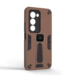 Чехол для Xiaomi Redmi 15 4G, Proover, коричневый, с подставкой и магнитом, противоударный, ударопрочный, бронированный, панель-накладка, защита всего корпуса, термополиуретан (TPU) + поликарбонат (PC), ArmorStandart (ARM86720) - мініатюра 2