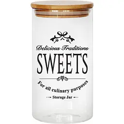 Банка для зберігання Galleryglass Sweets скляна з бамбуковою кришкою 750 мл (85006092)