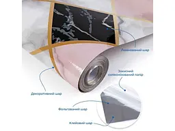 Плівка на самоклейці STICKER WALL 60см*10м (D) SW-00002400 - мініатюра 3