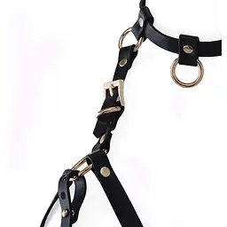 Портупея на груди Lockink Sevanda Queen Chest Harness With Removable Bra - мініатюра 6