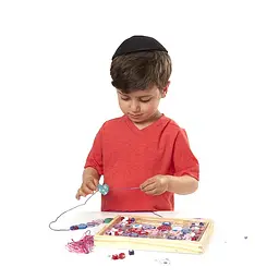 Набір дерев'яних намистин Melissa & Doug Серця (MD4175) - мініатюра 5