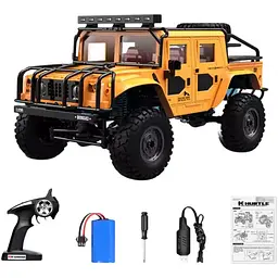 Машинка на радіокеруванні JJRC Hummer H1 1:12 4WD Off-Road Vehicle Orange [142539] - мініатюра 3
