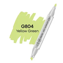 Маркер двосторонній Жовто-зелений, G804, 99IDEAS