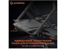 Ігрове крісло кокпіт GamePro RS100 Black - мініатюра 6