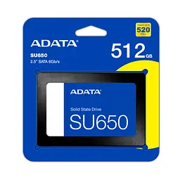 Накопичувач SSD ADATA Ultimate SU650 512GB 2.5" SATA III 3D NAND (ASU650SS-512GT-R) - мініатюра 2