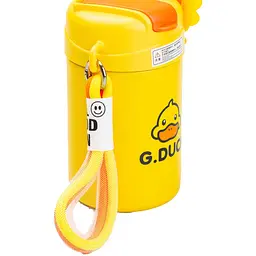 Термос G. Duck 460 мл з трубочкою та гвинтовою кришкою, жовтий Happy Life HP18309Y - мініатюра 7