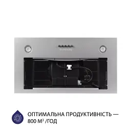 Витяжка вбудована Minola HBI 5327 GR 800 LED - мініатюра 3