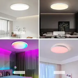 Стельовий LED світильник Ceiling Lamp Smart з RGB-підсвічуванням та пультом керування 24 Вт - мініатюра 2