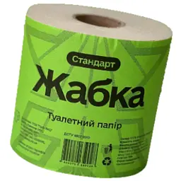 Туалетний папір Жабка стандарт на гільзі