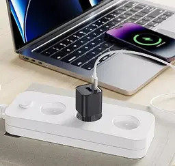 СЗУ Proove Silicone Power Plus 20W USB-C + USB-A Black (WCSP2011001) - мініатюра 2