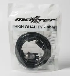 Кабель Maxxter VGA - VGA (M/M), HD15, 3+4C, з 2-ма феритами, 3 м, чорний (V-VGA-10) пакет - мініатюра 2