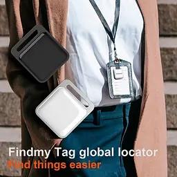 Міні GPS трекер - bluetooth маячок у вигляді брелока з автономною роботою до 1 року FindmyTag, чорний (101155) - мініатюра 3