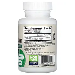 Мастикова смола Mastic Gum 1000 mg 60 капсул Jarrow Formulas vit0005402 - мініатюра 2