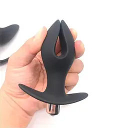 Анальна пробка-розширювач з вібрацією Black Velvets Anchor Plug 12,2 см. K000671 - мініатюра 2