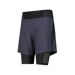 Шорти CMP Men's Two-in-One Running Shorts Antracite S (1097-32C6747-U423 46) - мініатюра 2