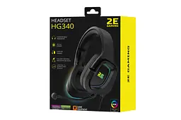 Навушники ігрові з мікрофоном 2E GAMING HG340 USB Black, 7.1, USB-A, RGB, 2 м - мініатюра 9