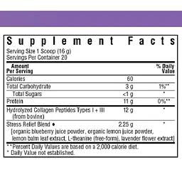 Колаген Спокій і гармонія Bluebonnet Nutrition Collagen Refreshers Zen Type I & III смак чорниця-лаванда 320 г - мініатюра 3
