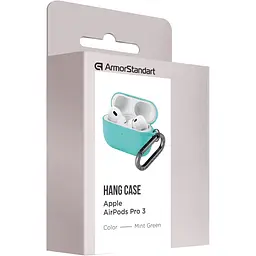 Чохол ArmorStandart Hang Case для Apple AirPods Pro 3 Mint Green (ARM88277) [149500] - мініатюра 3