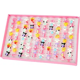 Каблучка A-Toys пластик мікс (набір 100 шт) YG0091