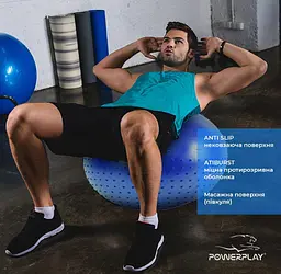 М'яч для фітнесу PowerPlay 75 см fit0008744 - мініатюра 7