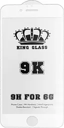 Захисне скло Tempered Glass 9K Full Glue Apple iPhone 6/6s white