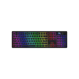 Клавіатура Hator Skyfall 100 PRO Aurum Vanila Silent RGB Wireless/Bluetooth/USB UA Black (HTK4101UA)
