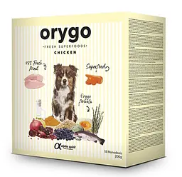 Напіввологий корм ORYGO Chicken для дорослих собак всіх порід (з куркою та морквою) 3,6 кг