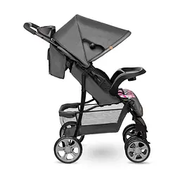 Прогулянкова коляска Lionelo Emma Plus Pink Scandi, темно-сіра (LO-EMMA PLUS PINK SCANDI) - мініатюра 7