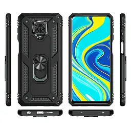 Панель BeCover Military для Xiaomi Redmi Note 9S / Note 9 Pro / Note 9 Pro Max Black (704963) - мініатюра 2