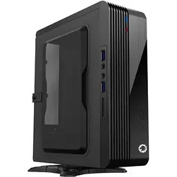 Корпус GameMax ST-103-2U3 чорний, 300 Вт, Mini ITX, 2хUSB 3.0, 217x80x235 мм, 1.9 кг (ST103-2U3-300W)