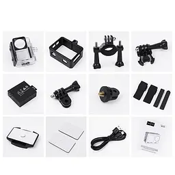 Екшн-камера Hoco DV101 Dual color screen Sports Black - мініатюра 7