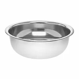 Таз круглий із харчової нержавіючої сталі Ø33 см H9.5 см 6 л Interos Сірий 87608 - мініатюра 2