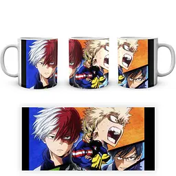 Кухоль GeekLand Моя геройська академія My Hero Academia Всемогутній, Тодорокі, Бакуго та Ііда Колаж MHA 02.528 330 мл білий - мініатюра 3