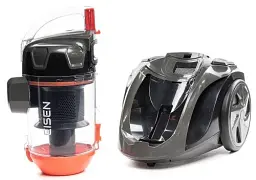 Пилосос Eisen EVC-391O ECO DESIGN, Black/Orange, 900W, контейнер, об'єм пилозбірника 2л, універсальна щітка підлога/килим; 2в1 для м'яких меблів і щілинна, 2xHEPA-фільтри, регулювання потужності на корпусі, технологія Multi-Cyclone - мініатюра 7