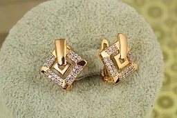Сережки Xuping Jewelry Баварія 1,7 см золотисті - мініатюра 2