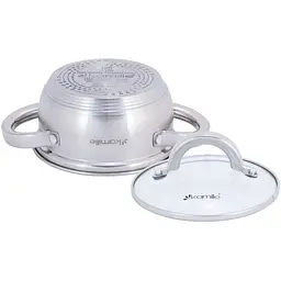 Каструля Kamille з нержавіючої сталі з кришкою 1 л (5614S) - мініатюра 3
