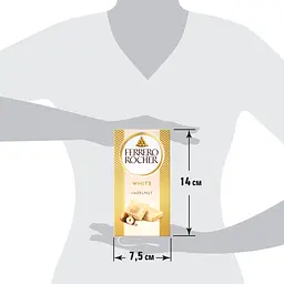 Шоколад Ferrero Rocher білий з лісовим горіхом 90 г (895509) - мініатюра 4