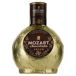 Лікер Mozart Chocolate Cream Gold, у подарунковій упаковці, з келихом, 17%, 0,5 л - мініатюра 3