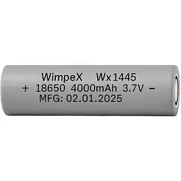 Акумулятор Wimpex 18650 WX-1445 4000 Mah Li-Ion 3.7 V 500 циклів сірий - мініатюра 2