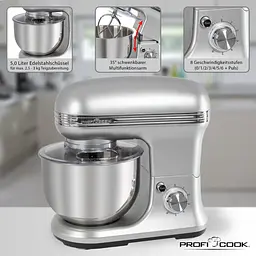 Планетарний міксер-тестоміс Profi Cook PC-KM 1222 5л - мініатюра 5