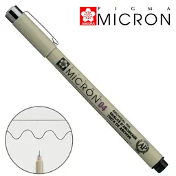 Лайнер Sakura Pigma Micron (0.4) 0,4 мм Чорний (084511342132) - мініатюра 2