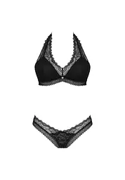 Комплект еротичної білизни Obsessive Medilla XS/S чорний - мініатюра 6